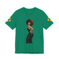 Afro Diva Graphic Tee — Elegant Black Woman T-Shirt