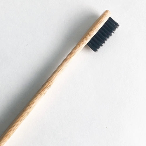 Eco Friendly Natural Bamboo Toothbrush - Activated Charcoal Bristle -