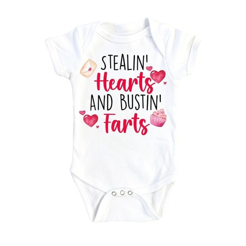 Valentine's Day Fart - Baby Boy Girl Clothes Infant Bodysuit Funny